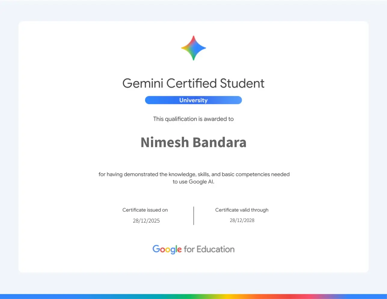 Certificate 8