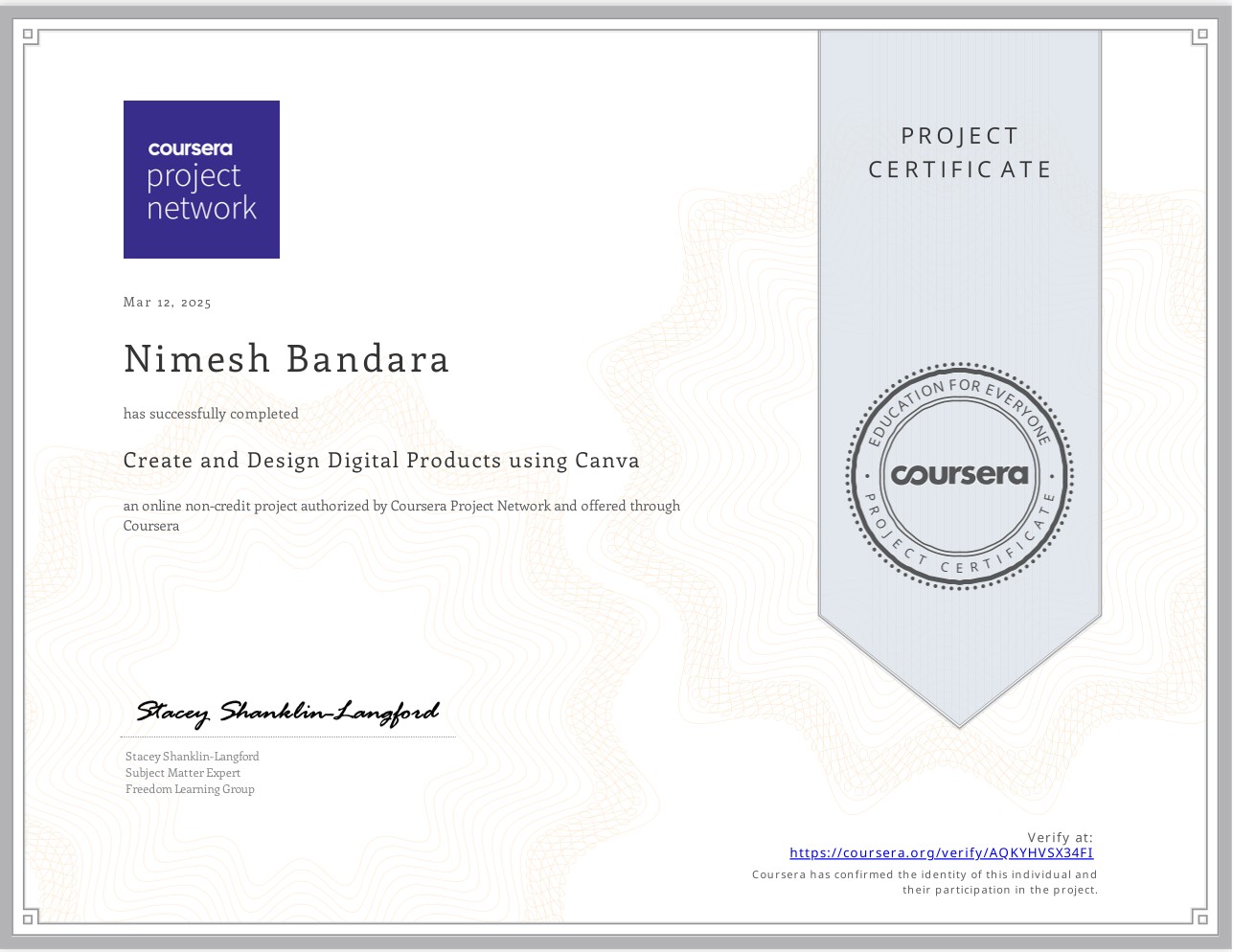 Certificate 9